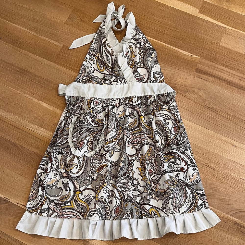 NEW Paisley Print Apron